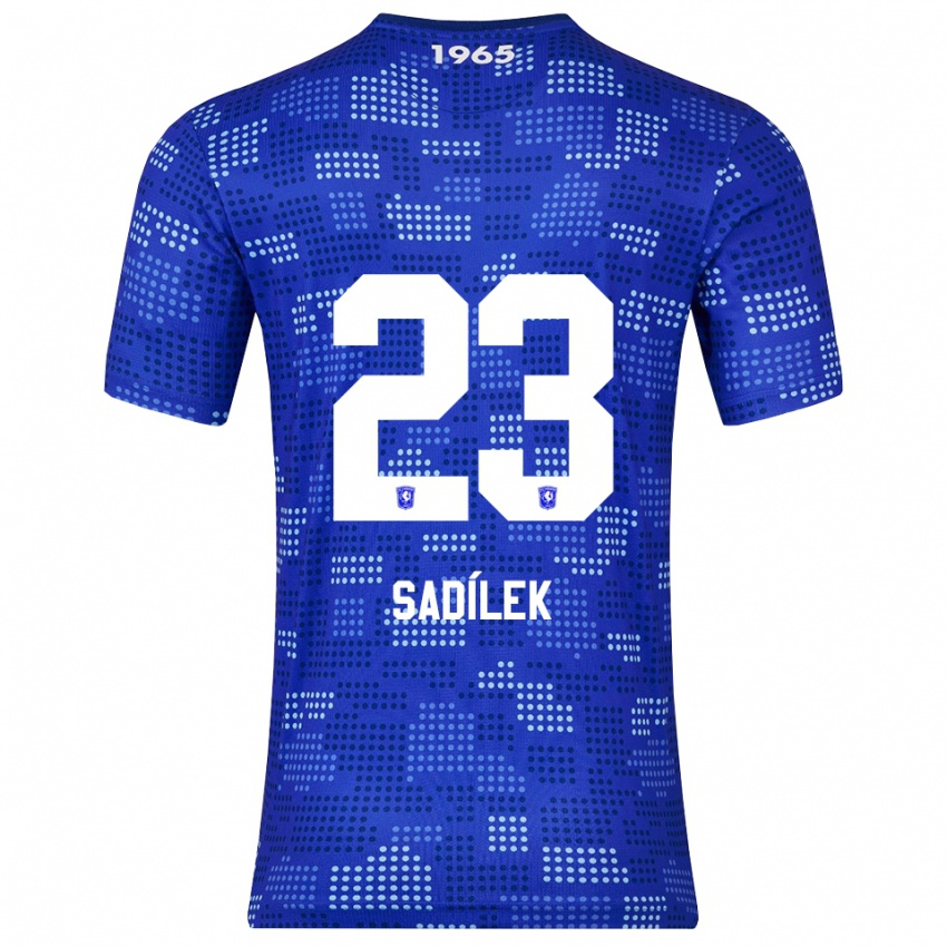 גברים מיכאל סאדילק #23 כחול תכלת הרחק ג'רזי 2025/26 חולצה קצרה