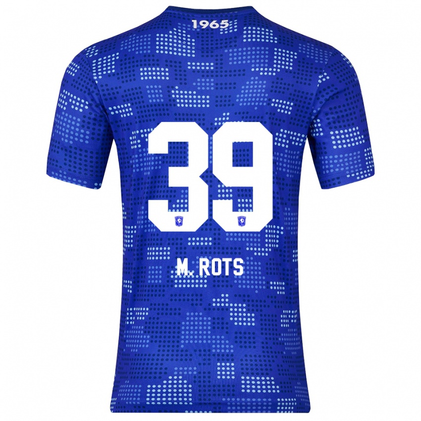 גברים מאטס רוטס #39 כחול תכלת הרחק ג'רזי 2025/26 חולצה קצרה