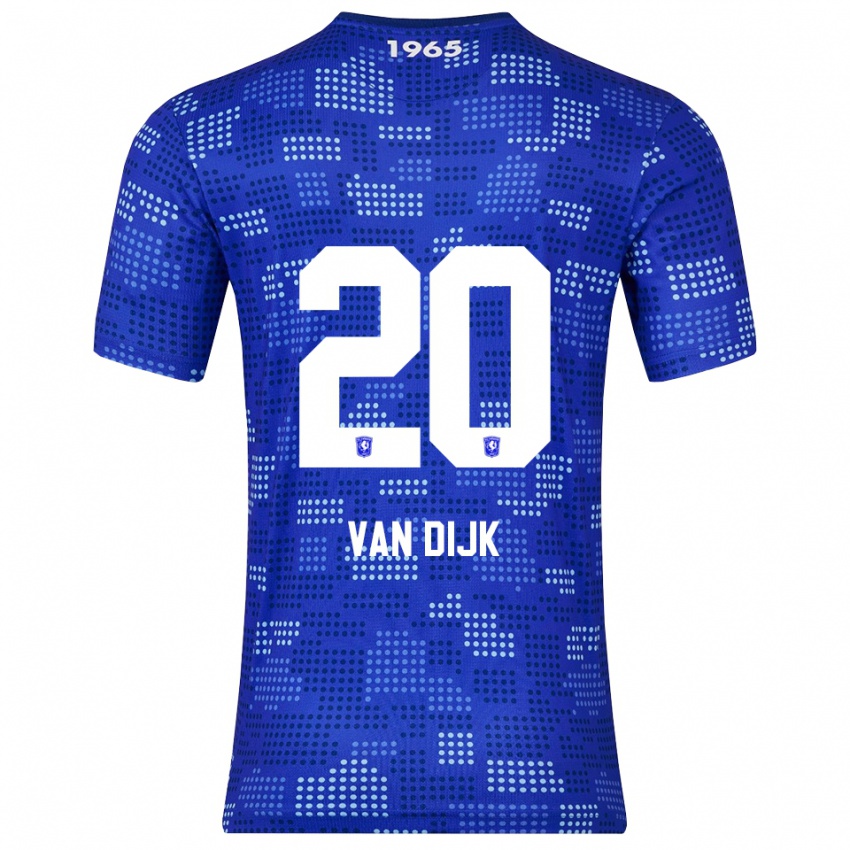גברים ניקה דיאנה ואן דייק #20 כחול תכלת הרחק ג'רזי 2025/26 חולצה קצרה