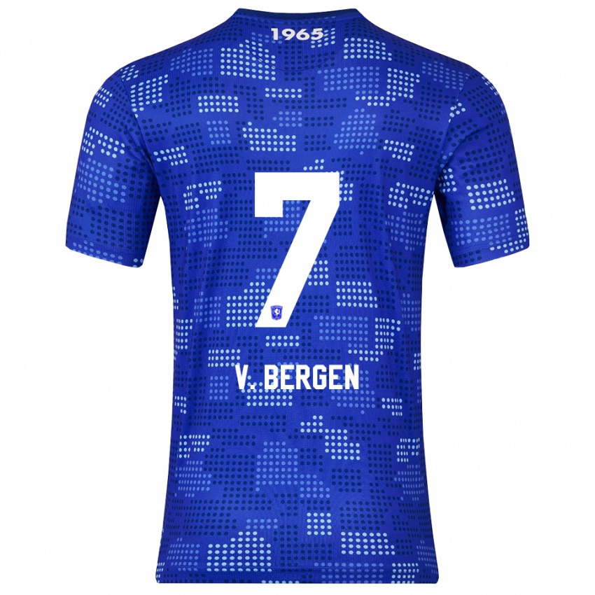 גברים מיטשל ואן ברגן #7 כחול תכלת הרחק ג'רזי 2025/26 חולצה קצרה