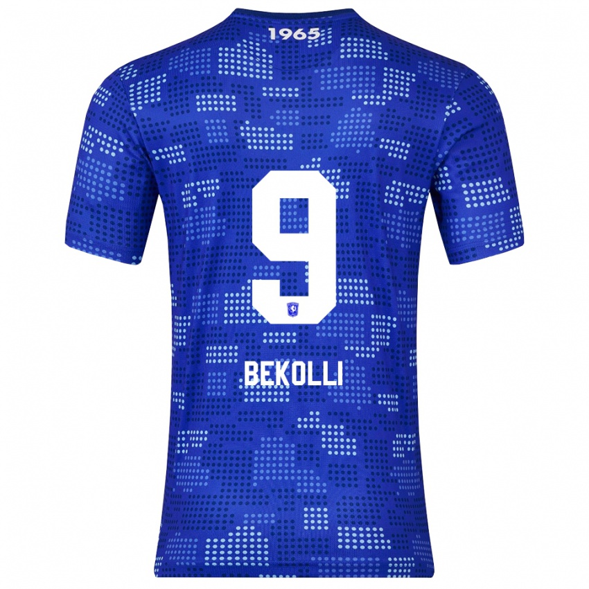 גברים Leart Bekolli #9 כחול תכלת הרחק ג'רזי 2025/26 חולצה קצרה