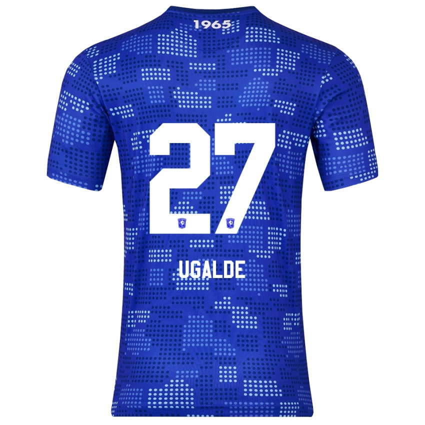 גברים מנפרד אוגלדה #27 כחול תכלת הרחק ג'רזי 2025/26 חולצה קצרה