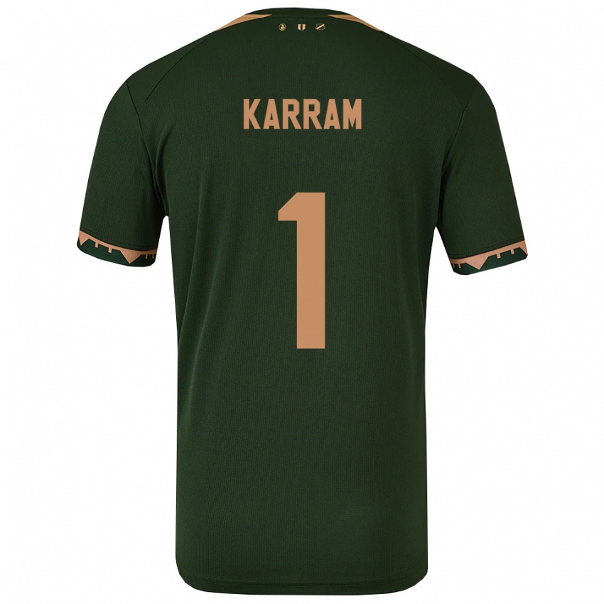 גברים Faris Karram #1 ירוק זהב הרחק ג'רזי 2025/26 חולצה קצרה