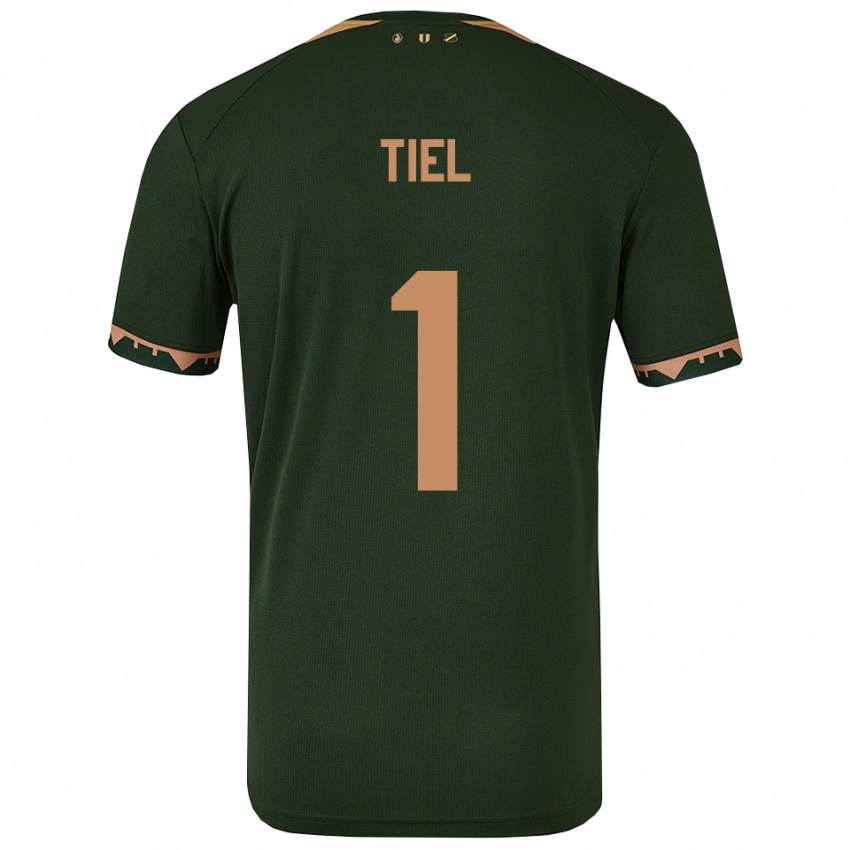 גברים Mick Tiel #1 ירוק זהב הרחק ג'רזי 2025/26 חולצה קצרה