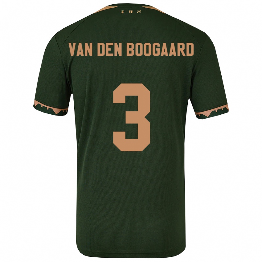 גברים Brian Van Den Boogaard #3 ירוק זהב הרחק ג'רזי 2025/26 חולצה קצרה
