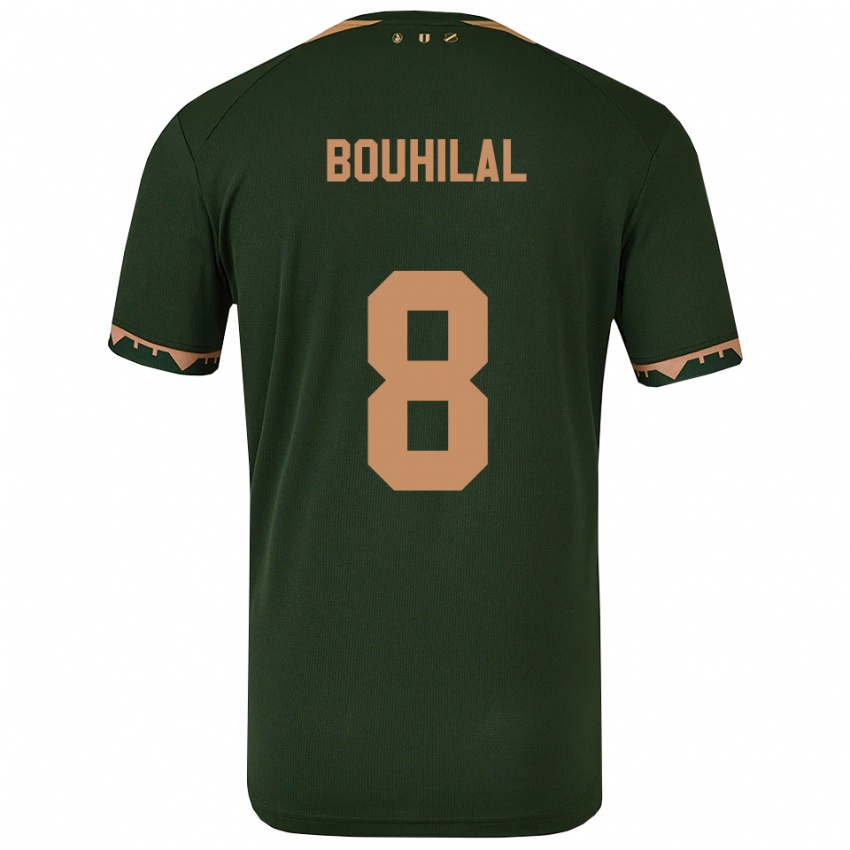 גברים Mohammed Bouhilal #8 ירוק זהב הרחק ג'רזי 2025/26 חולצה קצרה