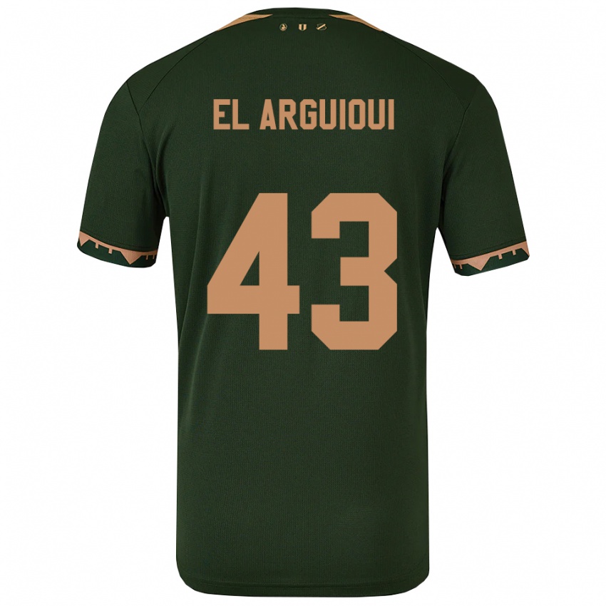 גברים Rafik El Arguioui #43 ירוק זהב הרחק ג'רזי 2025/26 חולצה קצרה