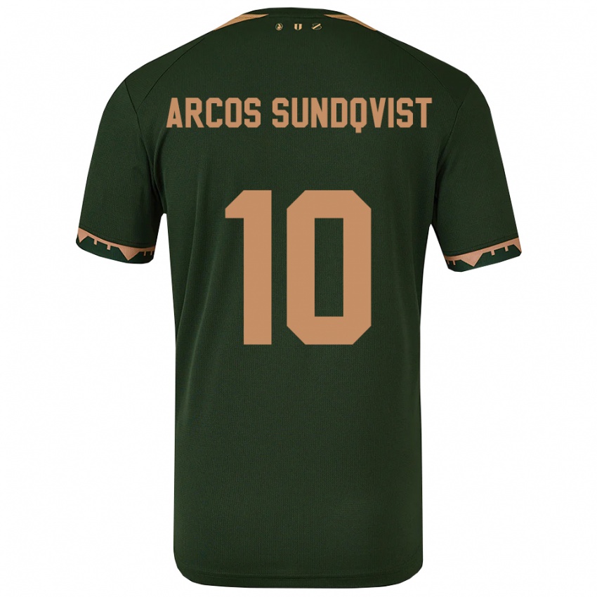 גברים Gustav Arcos Sundqvist #10 ירוק זהב הרחק ג'רזי 2025/26 חולצה קצרה