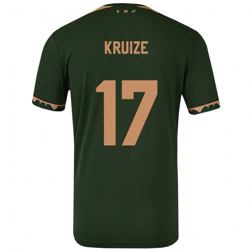 גברים Elisha Kruize #17 ירוק זהב הרחק ג'רזי 2025/26 חולצה קצרה
