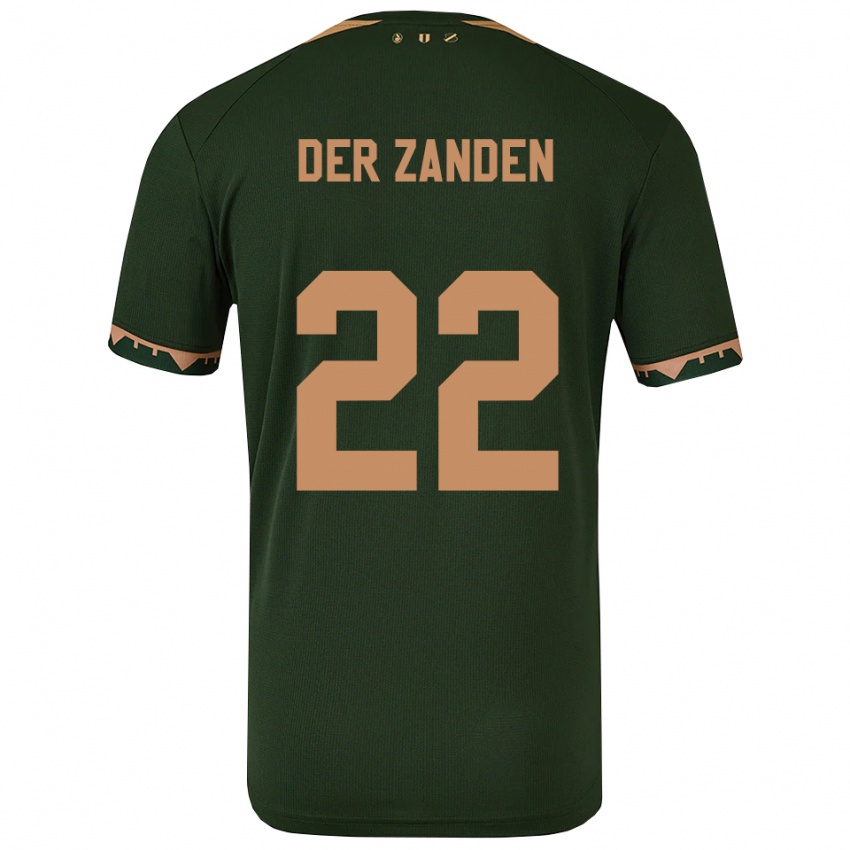 גברים Iise Van Der Zanden #22 ירוק זהב הרחק ג'רזי 2025/26 חולצה קצרה