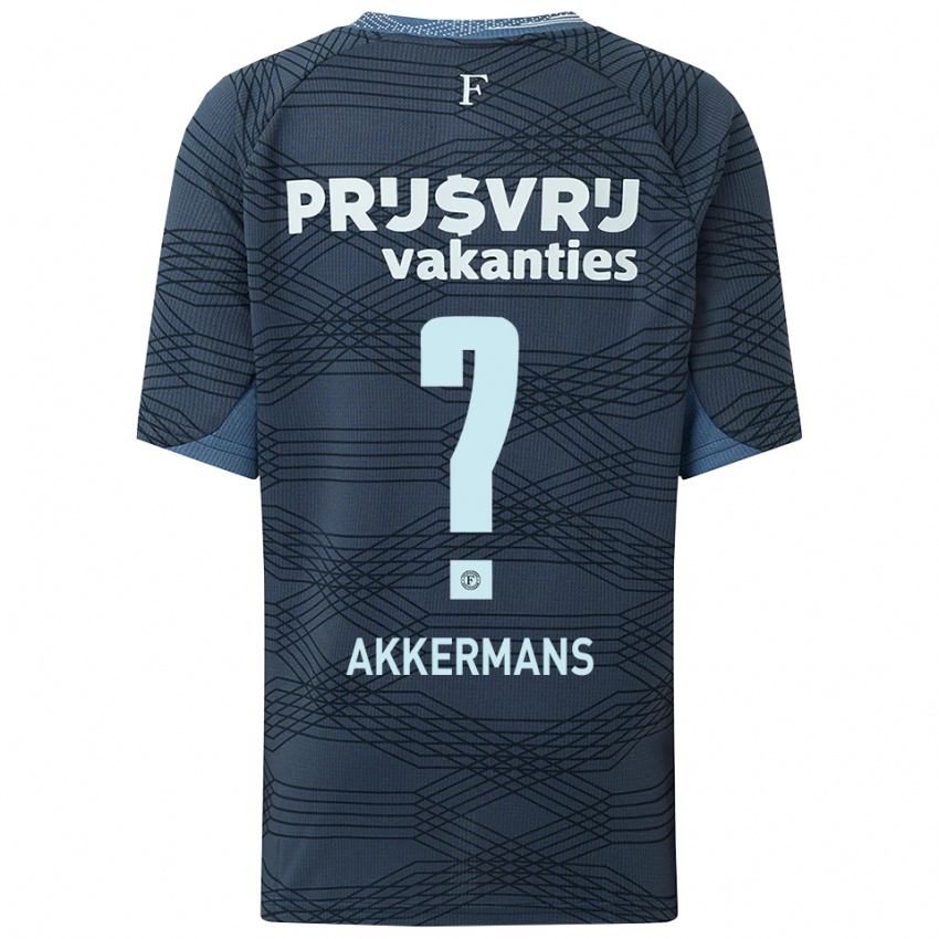 גברים Mik Akkermans #0 שחור אפור הרחק ג'רזי 2025/26 חולצה קצרה