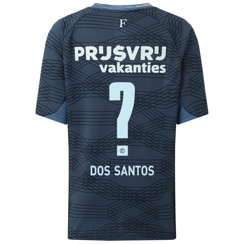 גברים D'angelo Dos Santos #0 שחור אפור הרחק ג'רזי 2025/26 חולצה קצרה