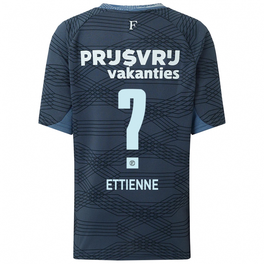 גברים Jayden Ettienne #0 שחור אפור הרחק ג'רזי 2025/26 חולצה קצרה