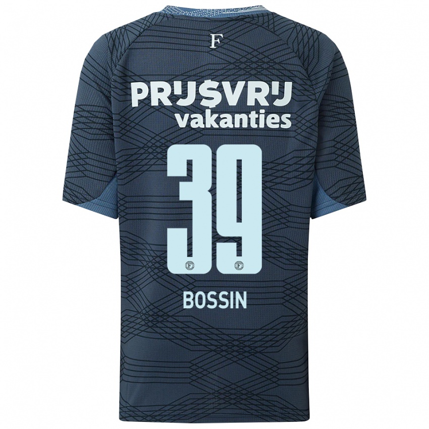 גברים ליאם בוסין #39 שחור אפור הרחק ג'רזי 2025/26 חולצה קצרה