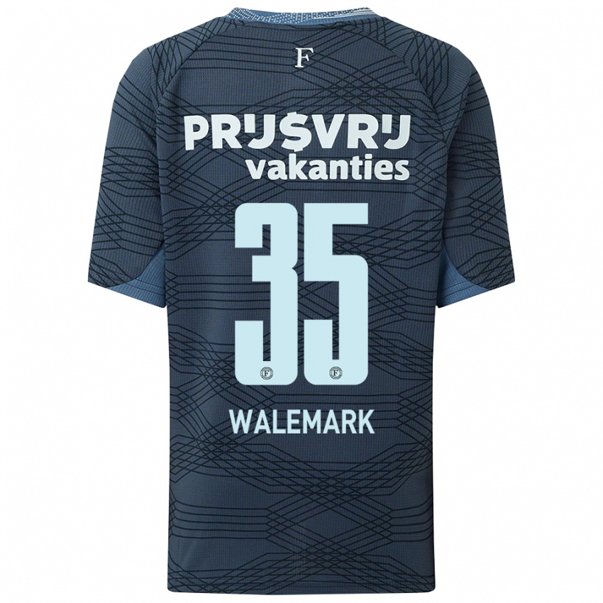 גברים פטריק ולמארק #35 שחור אפור הרחק ג'רזי 2025/26 חולצה קצרה