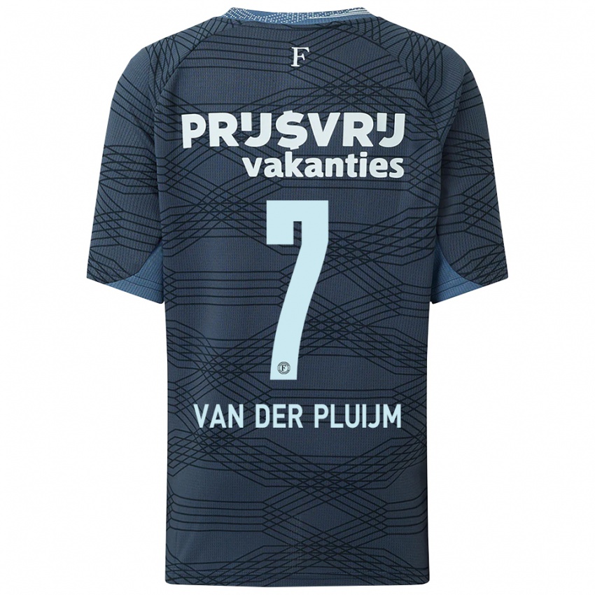 גברים Marvin Van Der Pluijm #7 שחור אפור הרחק ג'רזי 2025/26 חולצה קצרה