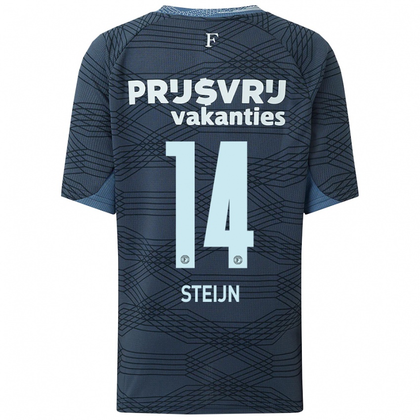 גברים סם שטיין #14 שחור אפור הרחק ג'רזי 2025/26 חולצה קצרה