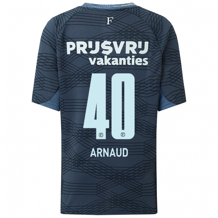 גברים לוגן קלארינדה ארנאוד #40 שחור אפור הרחק ג'רזי 2025/26 חולצה קצרה