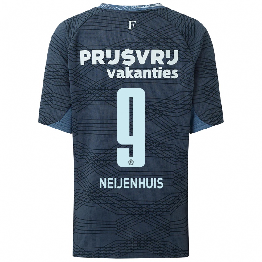 גברים Kelvin Neijenhuis #9 שחור אפור הרחק ג'רזי 2025/26 חולצה קצרה