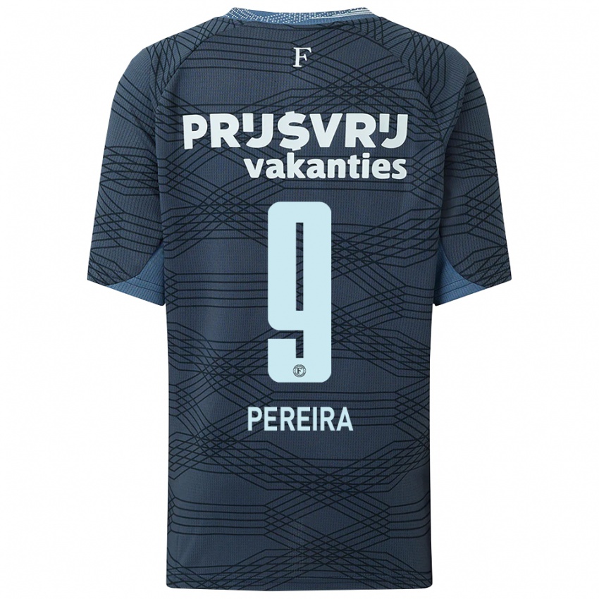 גברים דנילו פריירה #9 שחור אפור הרחק ג'רזי 2025/26 חולצה קצרה