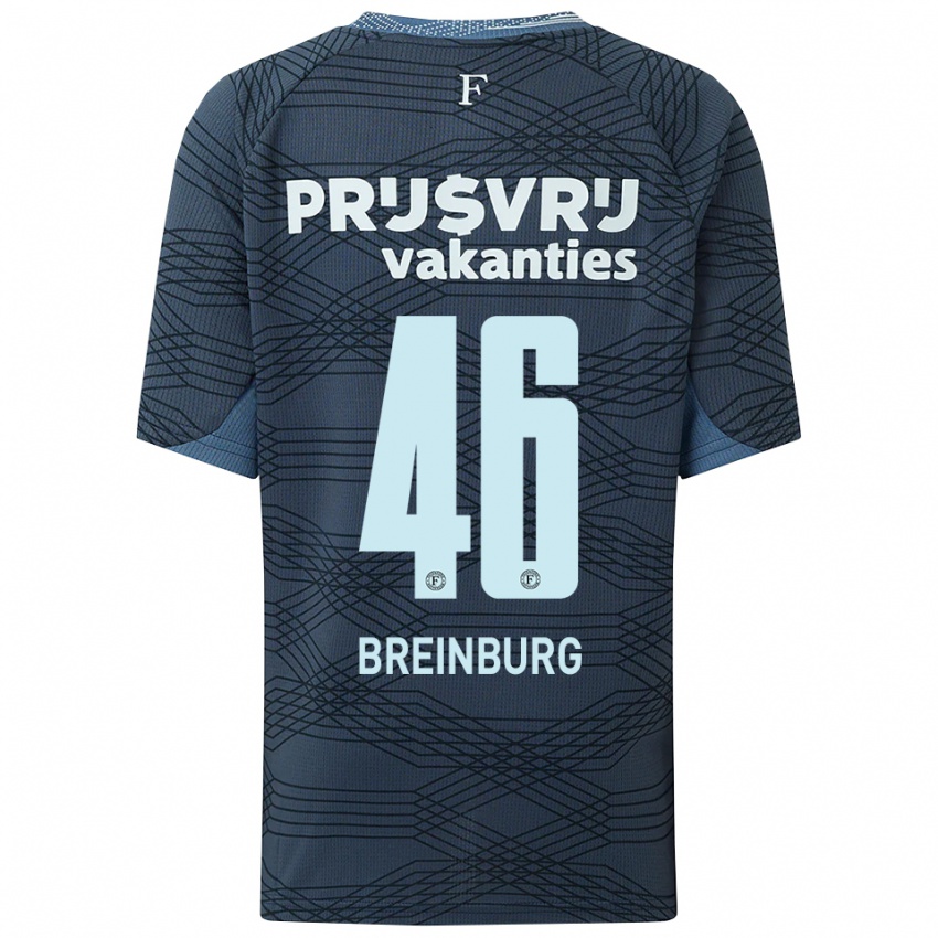 גברים Rainey Breinburg #46 שחור אפור הרחק ג'רזי 2025/26 חולצה קצרה
