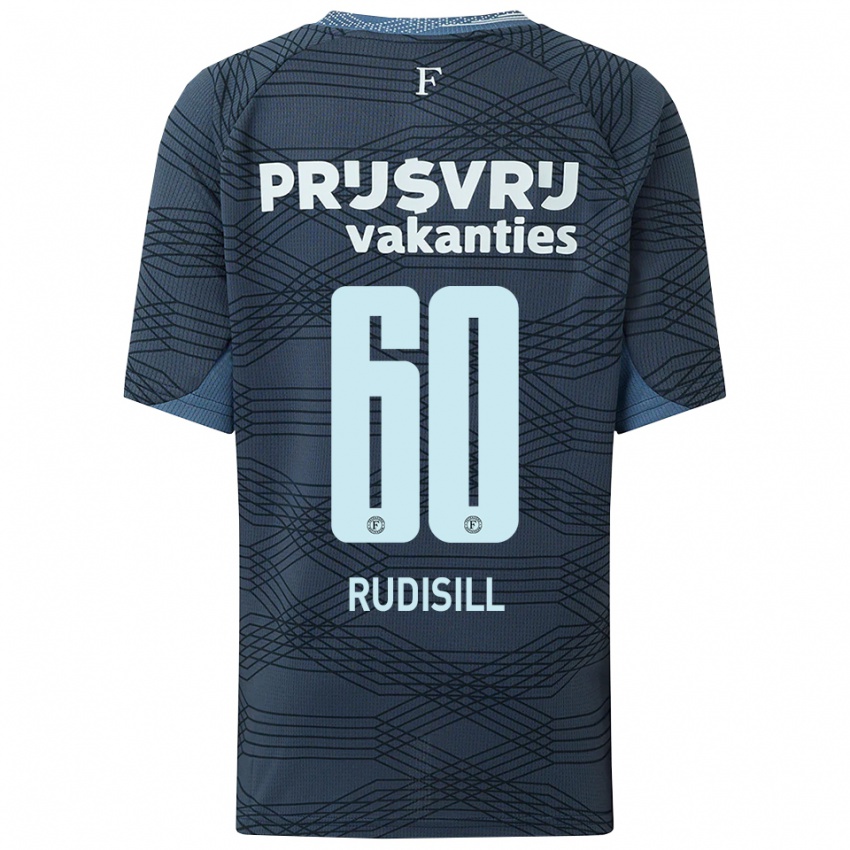 גברים פאולו ג'וליוס רודיסיל #60 שחור אפור הרחק ג'רזי 2025/26 חולצה קצרה