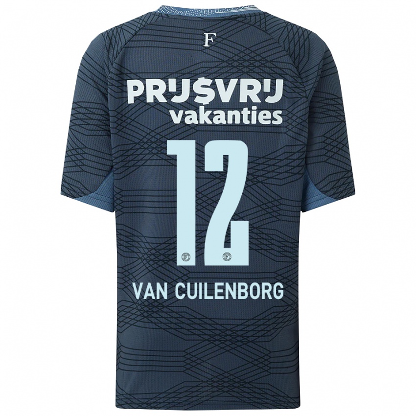 גברים Joshua Wilbrenninck-Van Cuilenborg #12 שחור אפור הרחק ג'רזי 2025/26 חולצה קצרה