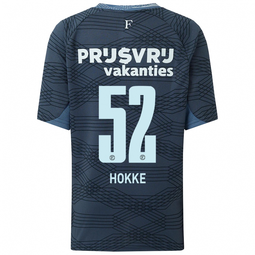 גברים Milan Hokke #52 שחור אפור הרחק ג'רזי 2025/26 חולצה קצרה