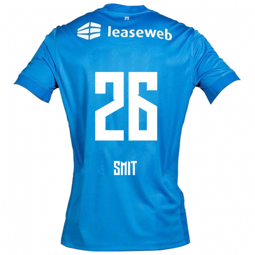 גברים Kees Smit #26 כחול לבן הרחק ג'רזי 2025/26 חולצה קצרה