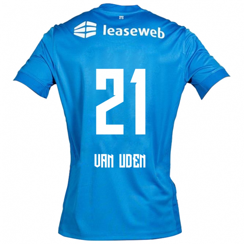 גברים Jasmijn Van Uden #21 כחול לבן הרחק ג'רזי 2025/26 חולצה קצרה