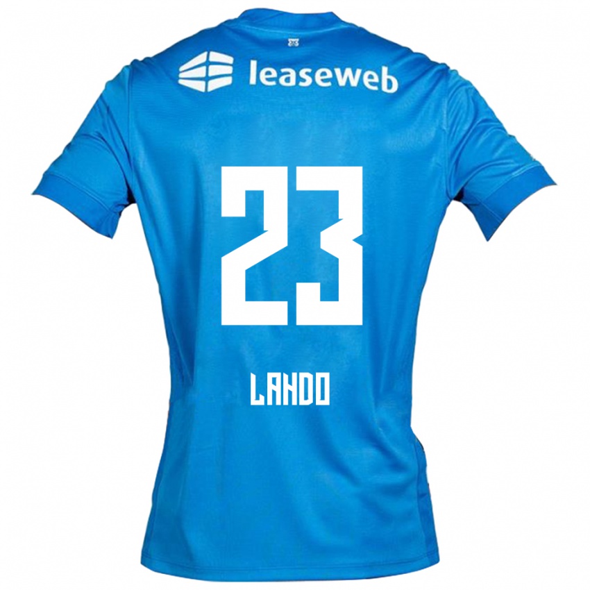 גברים Mayckel Lahdo #23 כחול לבן הרחק ג'רזי 2025/26 חולצה קצרה