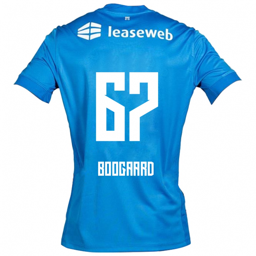 גברים Kasper Boogaard #67 כחול לבן הרחק ג'רזי 2025/26 חולצה קצרה
