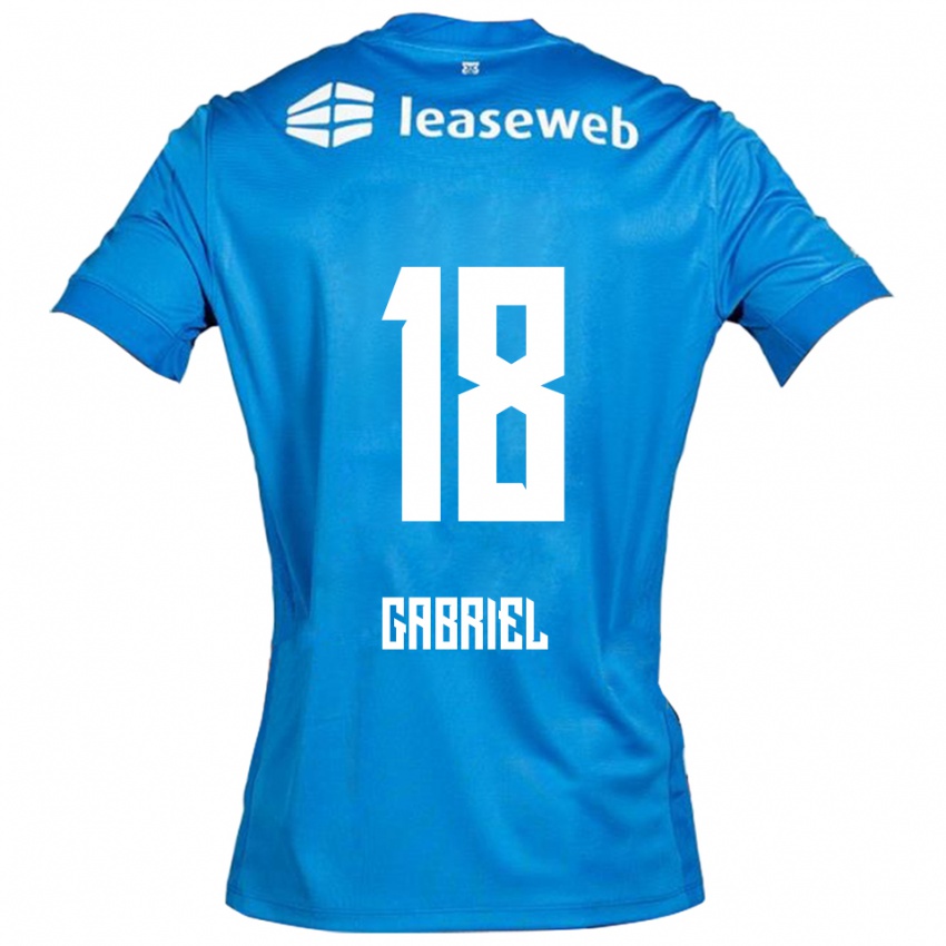 גברים Gabriel Jongens #18 כחול לבן הרחק ג'רזי 2025/26 חולצה קצרה