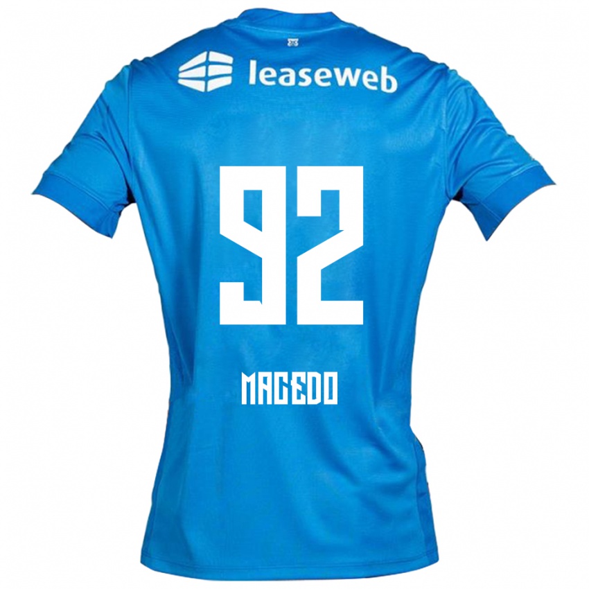 גברים Rodrigo Macedo #92 כחול לבן הרחק ג'רזי 2025/26 חולצה קצרה