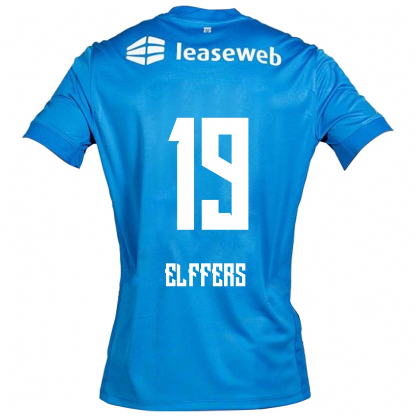 גברים Timme Elffers #19 כחול לבן הרחק ג'רזי 2025/26 חולצה קצרה