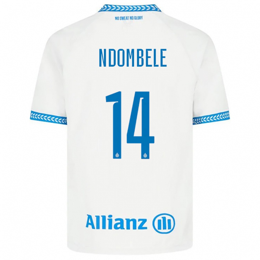 גברים Don Ndombele #14 כחול לבן הרחק ג'רזי 2025/26 חולצה קצרה