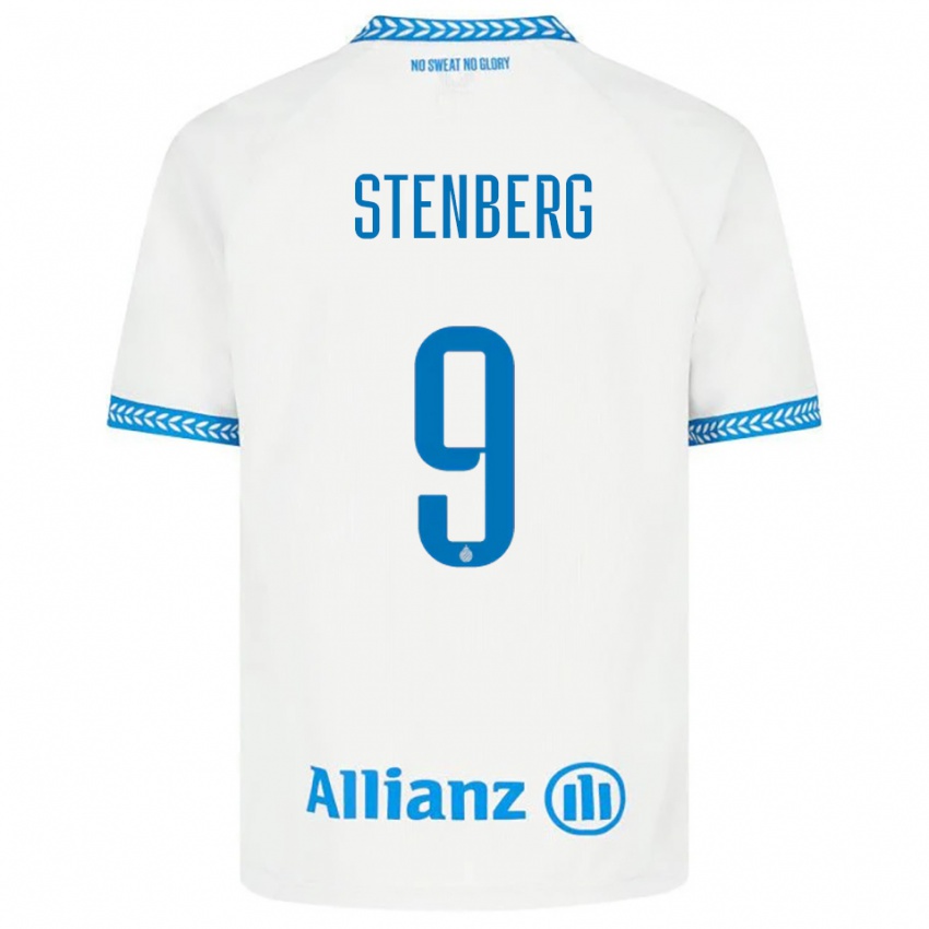 גברים Hanna Stenberg #9 כחול לבן הרחק ג'רזי 2025/26 חולצה קצרה