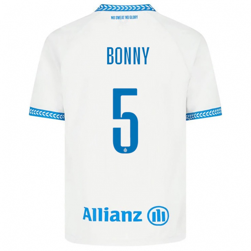 גברים Chionne Bonny #5 כחול לבן הרחק ג'רזי 2025/26 חולצה קצרה