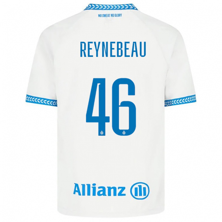 גברים Clementine Reynebeau #46 כחול לבן הרחק ג'רזי 2025/26 חולצה קצרה