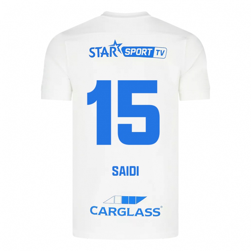 גברים Assil Saidi #15 לבן כחול הרחק ג'רזי 2025/26 חולצה קצרה