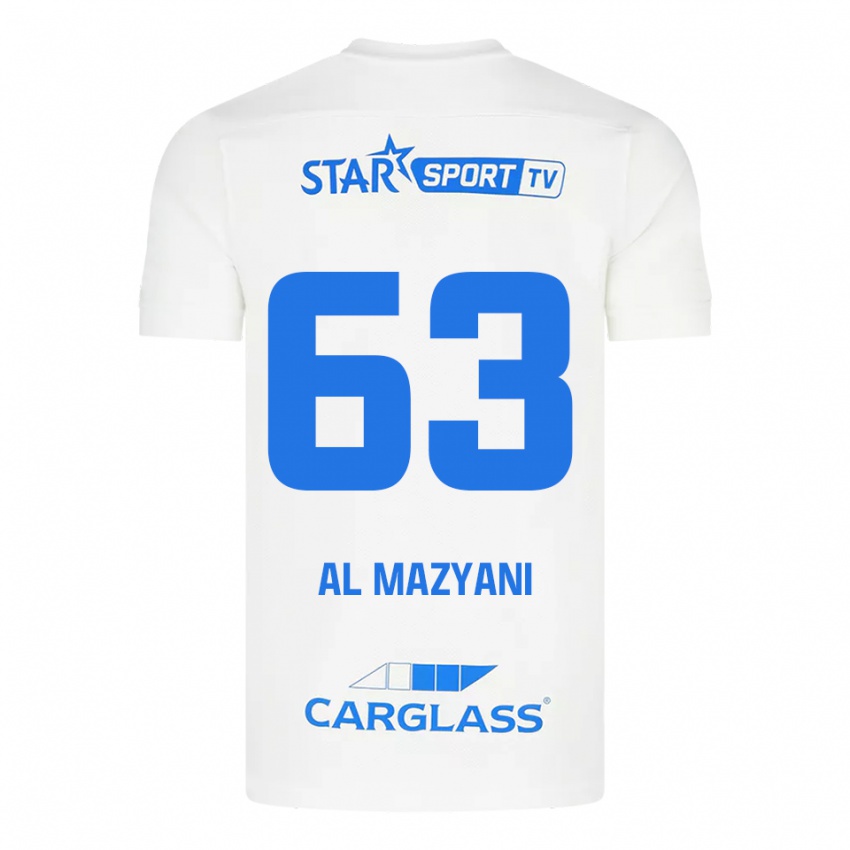 גברים Faissal Al Mazyani #63 לבן כחול הרחק ג'רזי 2025/26 חולצה קצרה