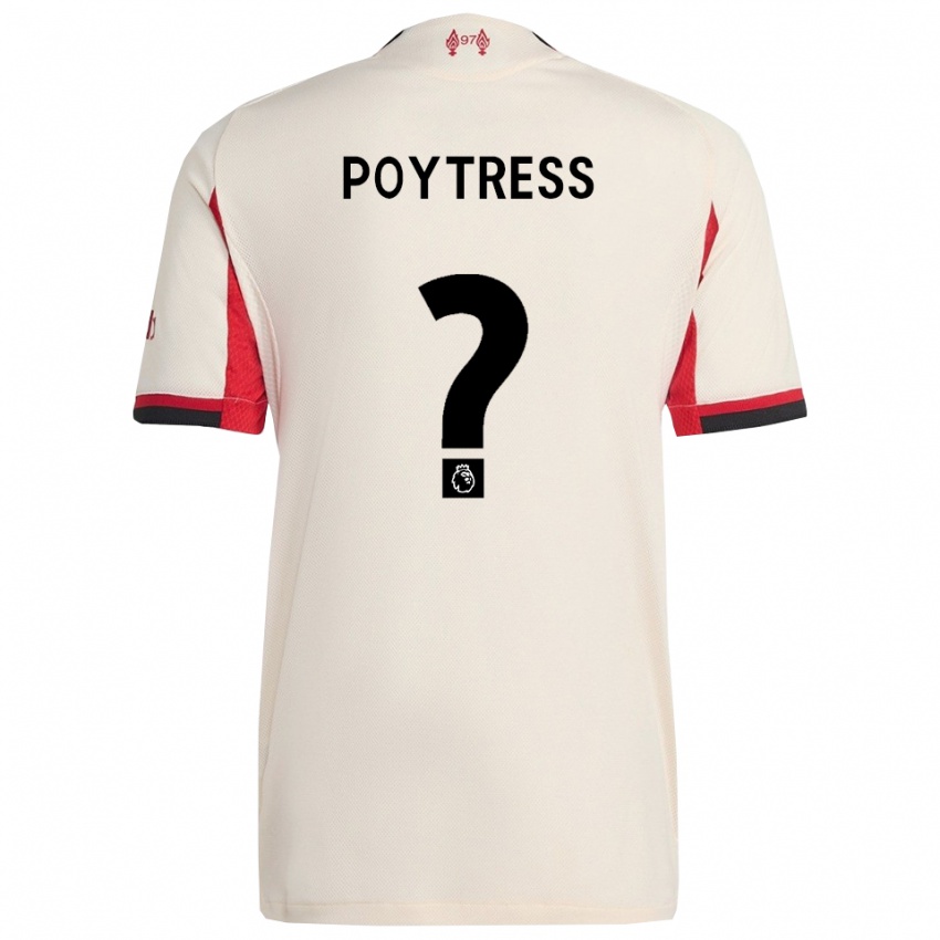 גברים Jacob Poytress #0 לבן שחור הרחק ג'רזי 2025/26 חולצה קצרה