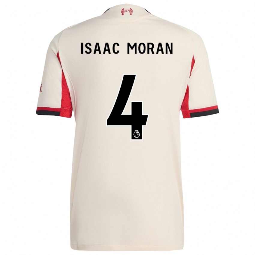 גברים Isaac Moran #4 לבן שחור הרחק ג'רזי 2025/26 חולצה קצרה