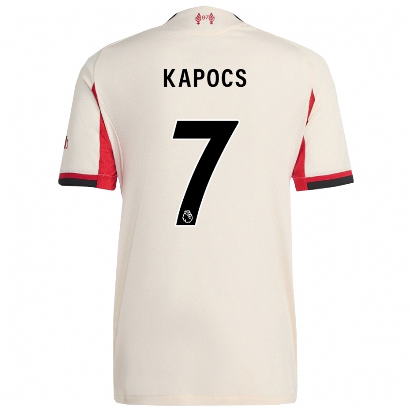 גברים Cornelia Kapocs #7 לבן שחור הרחק ג'רזי 2025/26 חולצה קצרה