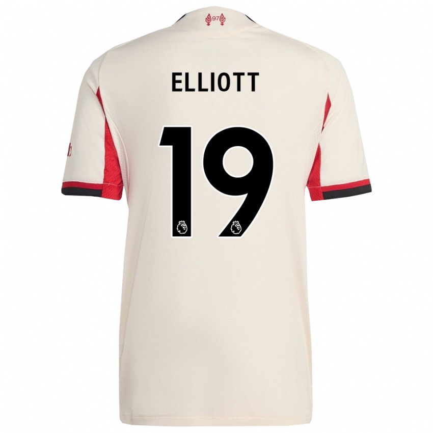 גברים הארווי אליוט #19 לבן שחור הרחק ג'רזי 2025/26 חולצה קצרה