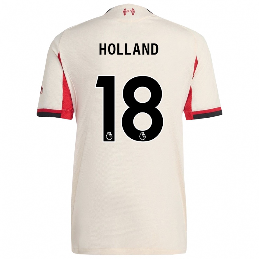 גברים סרי הולנד #18 לבן שחור הרחק ג'רזי 2025/26 חולצה קצרה