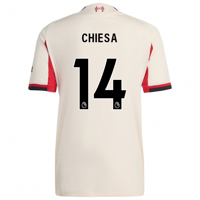 גברים פדריקו קייזה #14 לבן שחור הרחק ג'רזי 2025/26 חולצה קצרה