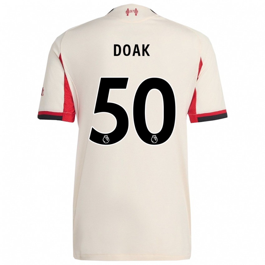 גברים בן דואק #50 לבן שחור הרחק ג'רזי 2025/26 חולצה קצרה