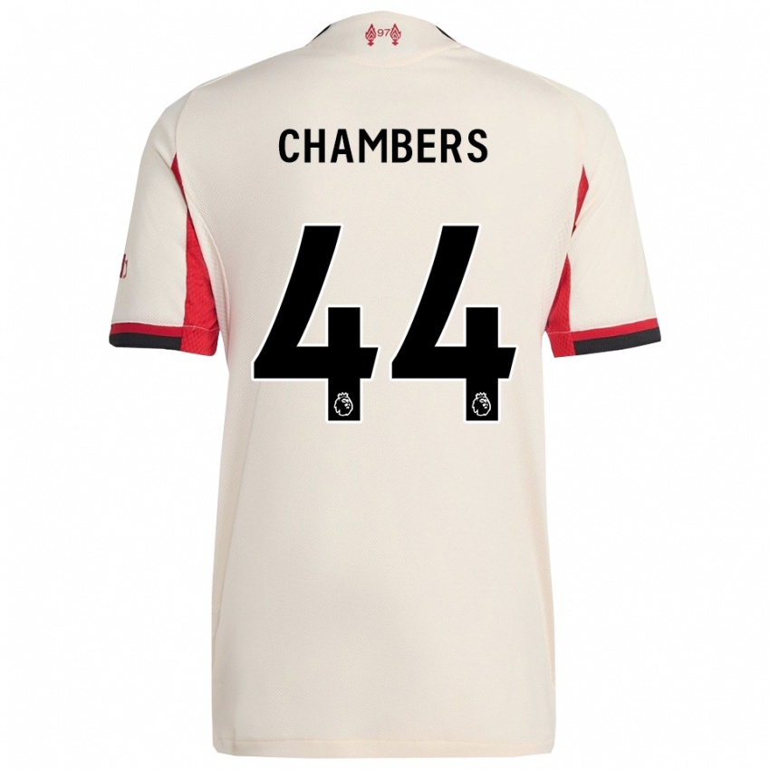 גברים לוק צ'יימברס #44 לבן שחור הרחק ג'רזי 2025/26 חולצה קצרה