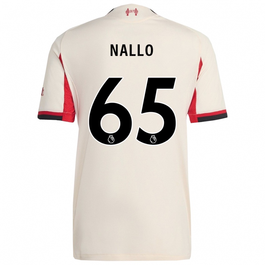 גברים עמארה נאלו #65 לבן שחור הרחק ג'רזי 2025/26 חולצה קצרה